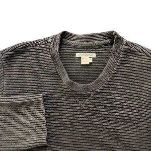 Carbon 2 Cobalt Sweater Crewneck Mens Rib Knit Gray Pullover Heavy M